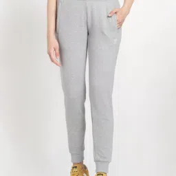Adidas Originals Grey Cotton Logo Work Sports Joggers image 1