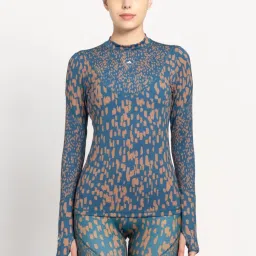 adidas Blue Printed Sports T-Shirt image 1