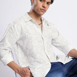 UNRL Floral Printed Casual Shirt-image-8