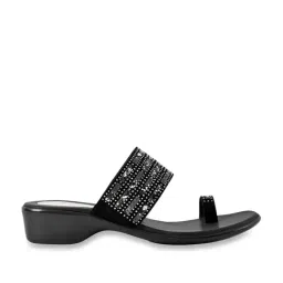 Jove Women's Black Toe Ring Sandals-picture-41