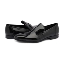 Ruosh Men's Black Formal Loafers image 5