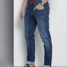 Tommy Hilfiger Men Austin Slim Tapered Fit Heavy Fade Stretchable Casual Jeans image 2