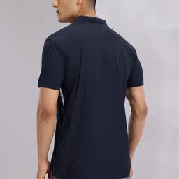 HRX by Hrithik Roshan Solid Polo Collar T-shirt image 3