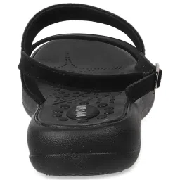 Mochi Women's Black Back Strap Sandals image 5