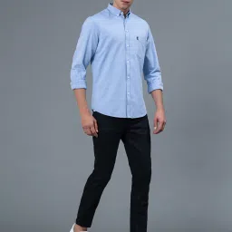 Red Tape Blue Regular Fit Cotton Shirt image 5