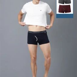 Force NXT Multicolored Cotton Regular Fit Trunks - Pack Of 3-picture-5