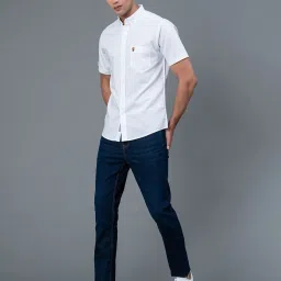 Red Tape White Regular Fit Cotton Shirt image 5