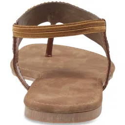 Walkway Women's Bronze T-Strap Sandals image 5