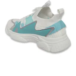 Pantaloons Junior White & Blue Lace Up Shoes image 5