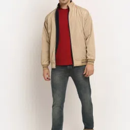Cantabil Beige Regular Fit Reversible Jacket image 5