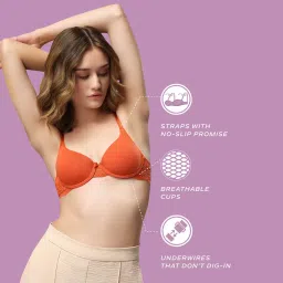 Van Heusen Comfort Fit Breathable Perforated Cups Wireless Allover Print Bra - CSB04 image 5