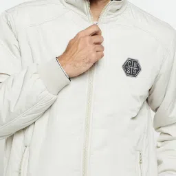Cantabil Grey & White Regular Fit Reversible Jacket image 5