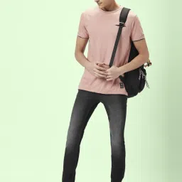 People by Pantaloons Dark Grey Slim Fit Distressed Jeans image 5