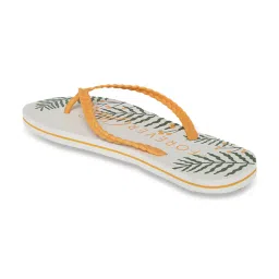 Forever Glam by Pantaloons Women's Orange Flip Flops image 5