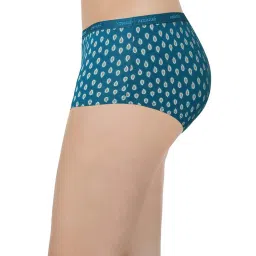 Amante Peach & Blue Cotton Printed Hipster Panties - Pack Of 2 image 5