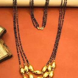 Jewelry Miguel Gold-Plated Artificial Beads Mangalsutra-picture-35