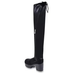 Shoetopia Women's Black Casual Booties image 5