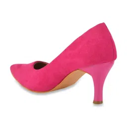 Shoetopia Women's Pink Stiletto Pumps image 5