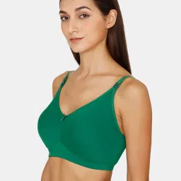 Zivame Green Wireless Non Padded Nursing Bra image 3