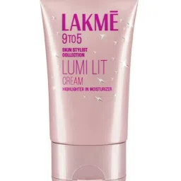 Lakme 9 To 5 Lumi Lit Cream Highlighter In Moisturizer Silver Shimmer - 30 gm image 1