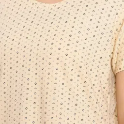 Clovia Yellow Printed T-Shirt image 5