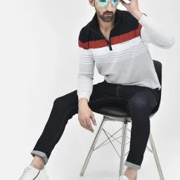 Crimsoune Club Grey Regular Fit Cotton Sweatshirt image 5