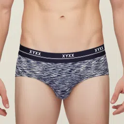 XYXX Navy & Beige Heathered Briefs - Pack of 2 image 2