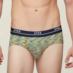 XYXX Navy & Beige Heathered Briefs - Pack of 2 image 4