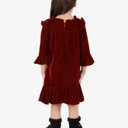 KidsDew Brown Regular Fit Dress image 2