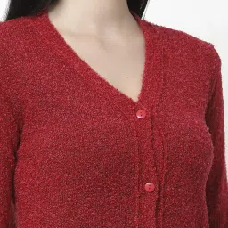 Club York Red Regular Fit Cardigan image 5