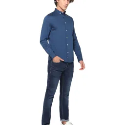 celio celio* Navy Slim Fit Shirt image 5