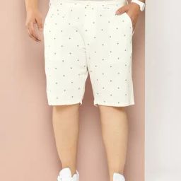 Thomas Scott Off White Regular Fit Printed Shorts-picture-18