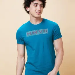 Being Human Blue Regular Fit Printed T-Shirt-image-43
