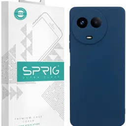 Sprig TPU Matte Back Cover for realme 11x 5G (Blue) image 1