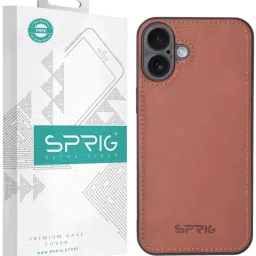 Sprig Back Cover for IPHONE 16 PLUS (Brown) image 1