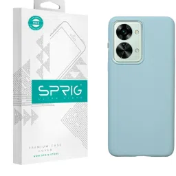 Sprig Liquid Silicone Back Cover for Oneplus Nord 2T 5G (Blue) image 1