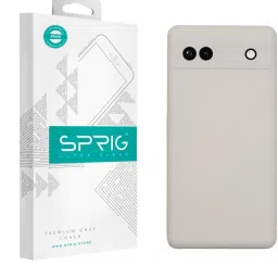 Sprig Liquid Silicone Back Cover for GOOGLE PIXEL 6A (White) image 1