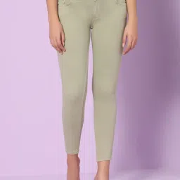 HJ HASASI Green Low Rise Jeans-picture-36