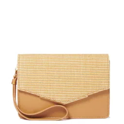 Forever New Tan Textured Medium Sling Handbag image 1