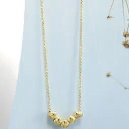 Zavya 925 Silver Orb Elegance Gold-Plated Chain for Women image 1