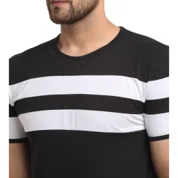 Vimal Jonney Black & Grey Regular Fit Striped T-Shirt - Pack of 2 image 4
