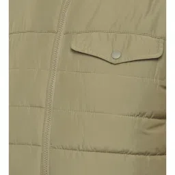 Woodland Light Green High Neck Polyester Jacket image 4