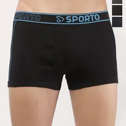 Sporto by Macho Men Pack Of 4 Anti-Rash Short Trunks Sprto_M1020-B1-CH1-N1-Olv1-L-picture-24