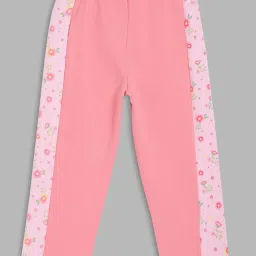 Blue Giraffe Kids Baby Pink Floral Print Joggers image 2
