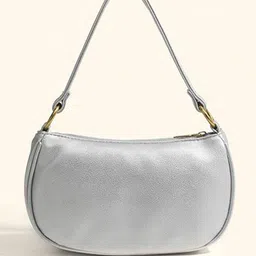 CORSICA Women Solid Structured Buckle Detail Shoulder Bag image 5