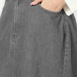 GAP Grey Embellished Skirt image 5