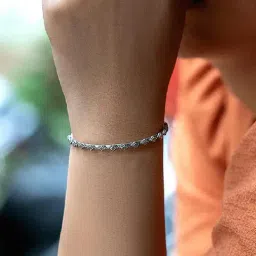 Shaya 92.5 Sterling Silver Antique Ammachis Bazaar Wala Bangle for Women-image-10