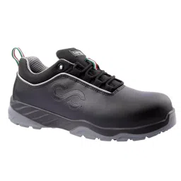 Canvas Club Turin S2 200 J Fiber Glass Toe Safety Shoe Low Ankle PU Sole UK 12 Size Black Micro Fibre-picture-24