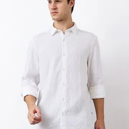 SPYKAR Men Spread Collar Textured Casual Shirt-picture-38