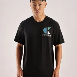 CALVIN KLEIN JEANS Black Cotton Regular Fit Printed T-Shirt-picture-20